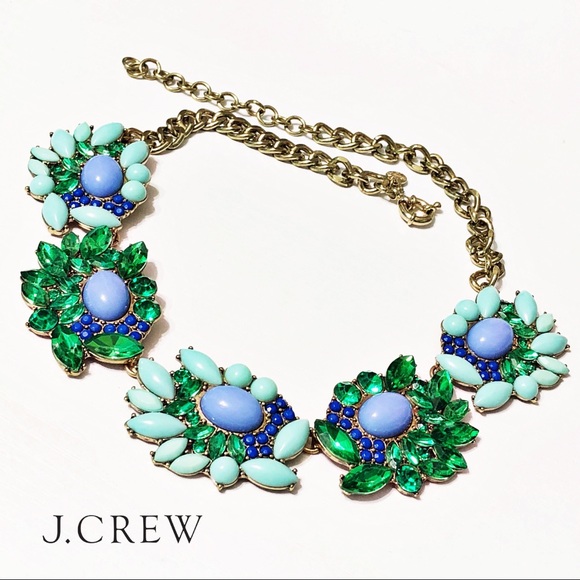 J. Crew Factory Jewelry - J. Crew Wave Cluster Statement Necklace